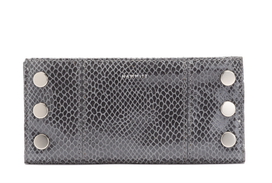 110 North Wallet - Skyline Snake Brushed Silver