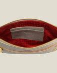 Nash Small 2 - Pewter Brushed Gold Red Zipper