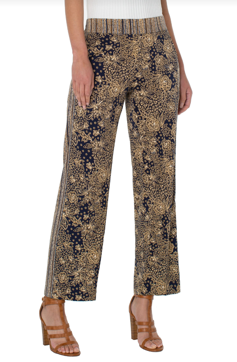 Pull On Easy Fit Pant With Elastic Back Waist