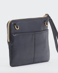 Nash Small 2 - Black Brushed Gold Red Zipper