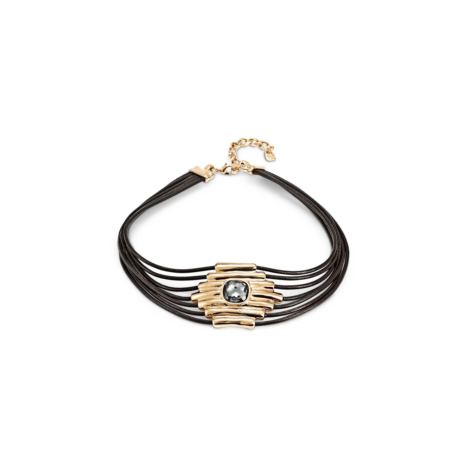 UNOde50 Gold Attached Necklace Size Medium