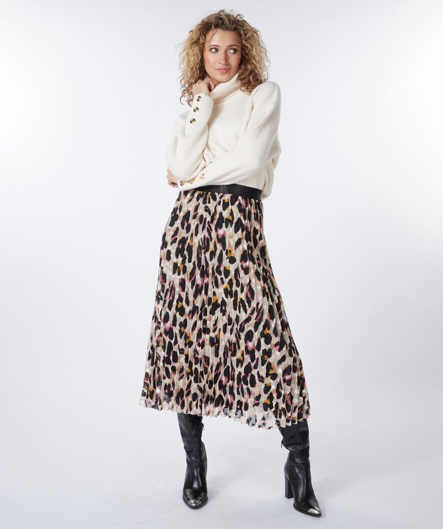 Button Melange Sweater