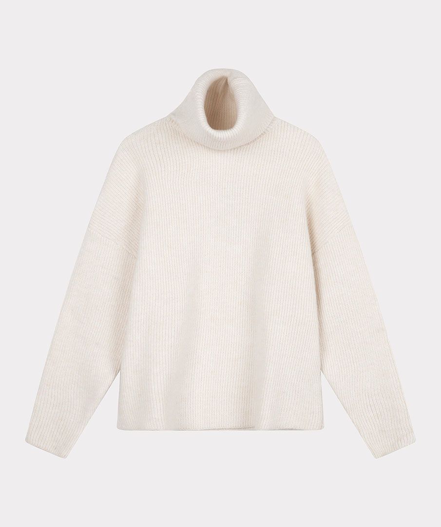 Button Melange Sweater