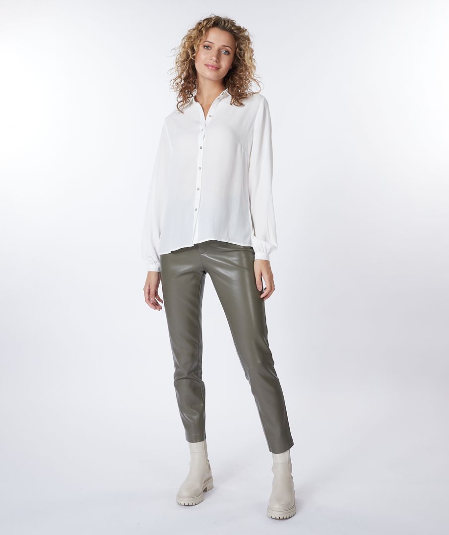 Basic Structured Fabric Blouse