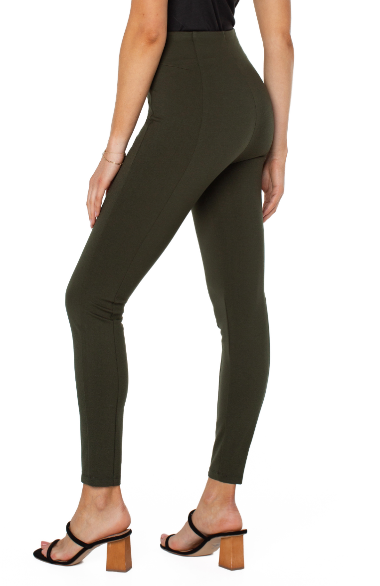 Liverpool Reese Seamed Pull-On Legging 28&quot; - Olive Branch