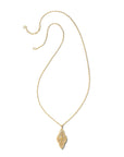 Kendra Scott Abbie Long Pendant Necklace - Gold Metal