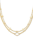 Kendra Scott Abbie Multi Strand Necklace Gold Metal