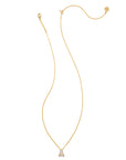 Kendra Scott Blair Pendant Necklace Gold White Crystal