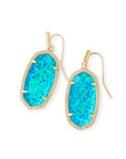 Kendra Scott Dani Earring - Gold Turquoise Kyocera Opal