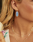 Kendra Scott Dani Earring - Gold Turquoise Kyocera Opal