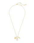 Kendra Scott Dira Coin Charm Necklace Gold Ivory Mother Of Pearl