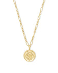 Kendra Scott Dira Coin Pendant Necklace Gold Metal