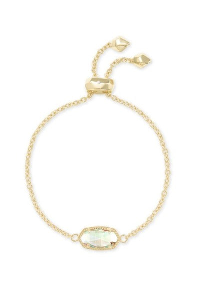 Kendra Scott  Elaina Delicate Chain Bracelet Gold Dichroic Glass