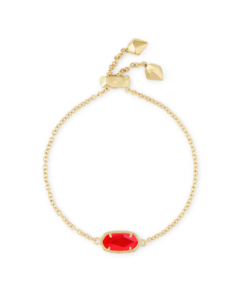 Kendra Scott  Elaina Delicate Chain Bracelet Gold Red Illusion