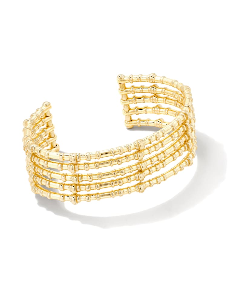 Kendra Scott Essie Statement Cuff Bracelet Gold Metal