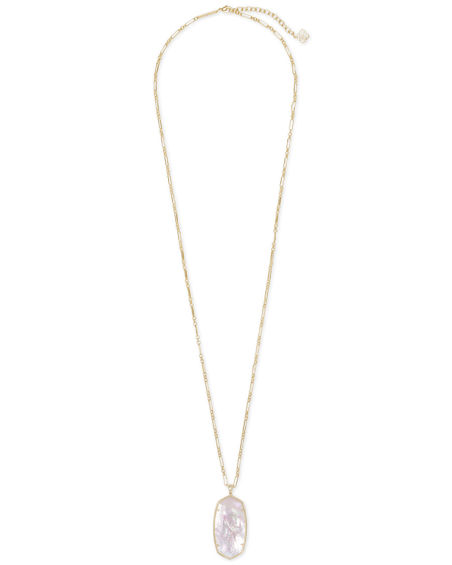 Kendra Scott Faceted Reid Necklace - Gold Ivory Mother of Pearl