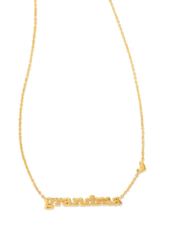 Kendra Scott Grandma Pendant Necklace - Gold Metal