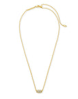Kendra Scott Grayson Crystals Pendent Necklace Gold Metal