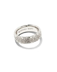 Kendra Scott - Harper Band Ring - Rhodium Metal 6