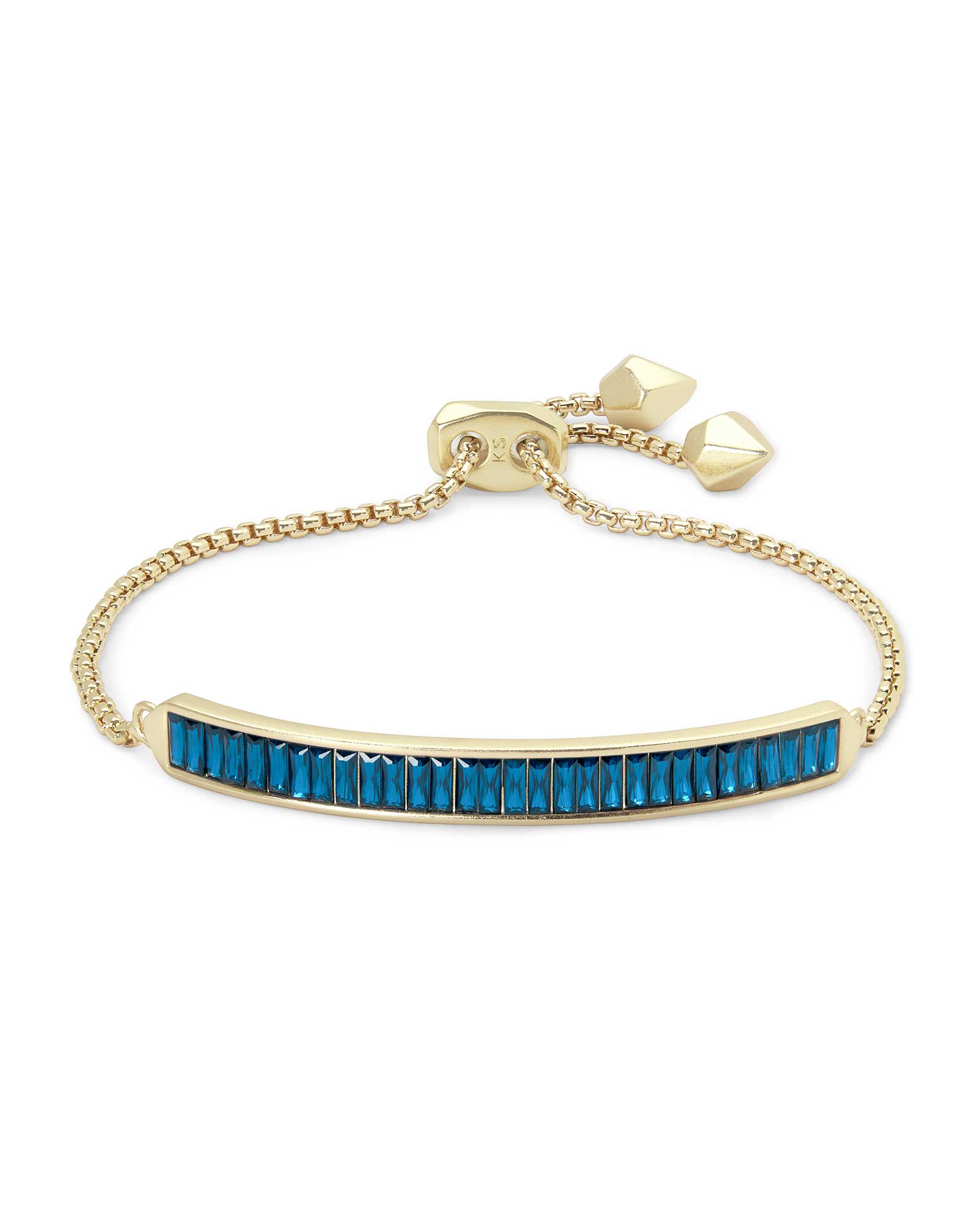 Kendra Scott Jack Delicate Chain Bracelet - Gold Blue Crystal