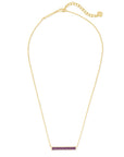Kendra Scott Jack Pendant Necklace Gold Purple Crystal