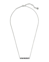 Kendra Scott Jack Pendant Necklace - Rhodium Gray Crystal