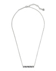 Kendra Scott Jack Pendant Necklace - Rhodium Gray Crystal