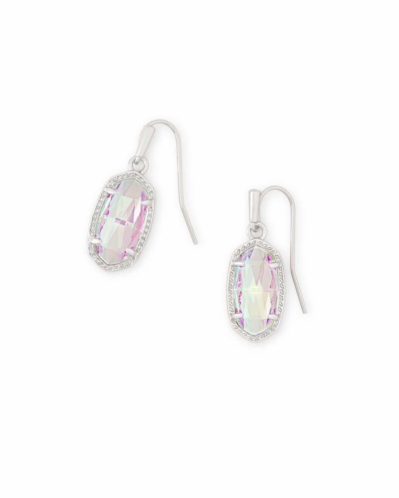 Kendra Scott Lee Earring - Rhodium Dichroic Glass