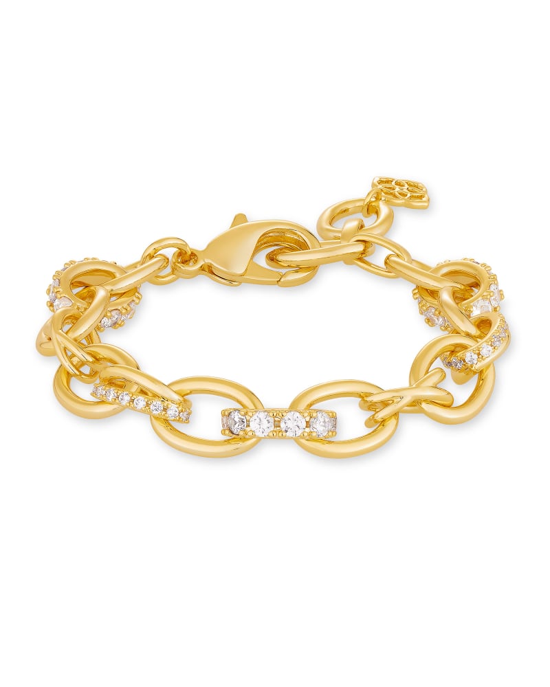 Kendra Scott Livy Chain Bracelet Gold Metal