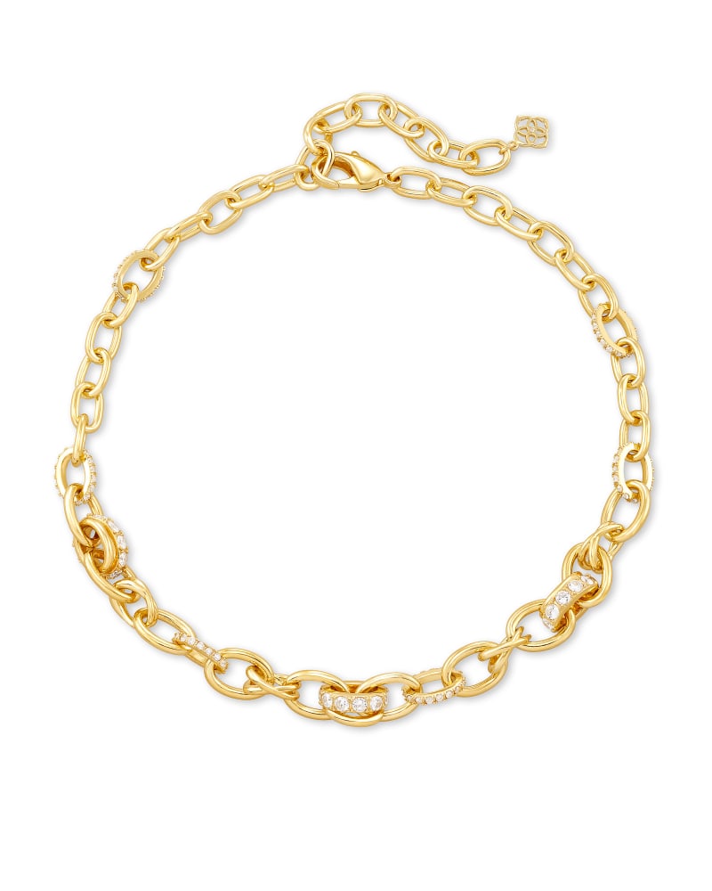 Kendra Scott Livy Chain Necklace Gold Metal