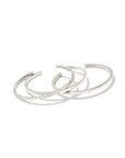 Kendra Scott - Quinn Cuff Bracelet Set Of 3 - Rhodium Metal