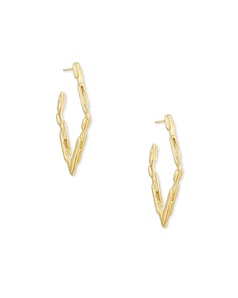 Kendra Scott Rylan Small Hoop Earrings Gold Metal