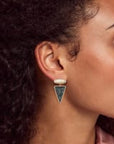Kendra Scott Vivian Drop Earring - Gold Green Apatite