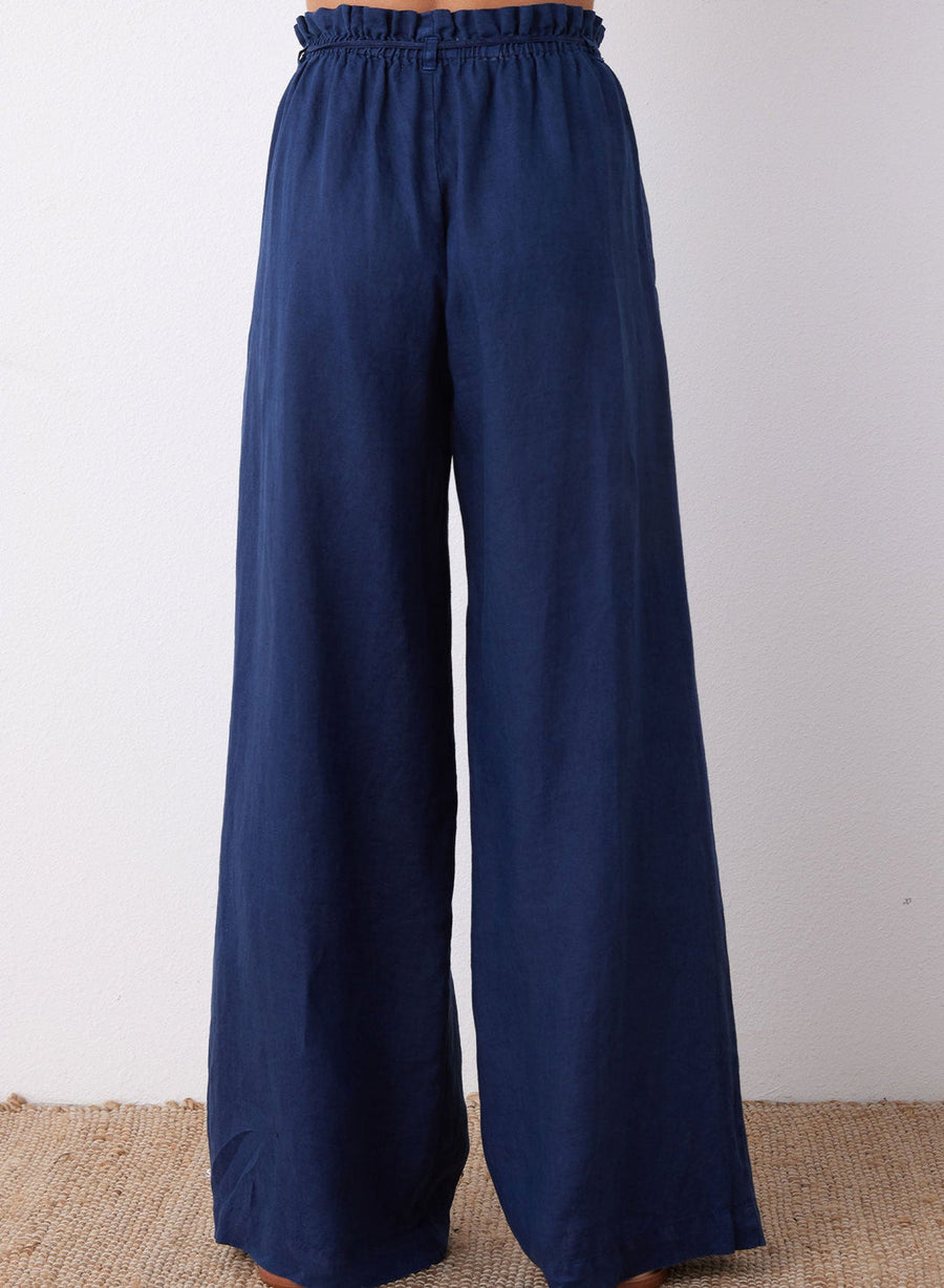 Drawcord Wide Leg Pant
