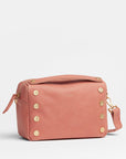 Evan Crossbody - Sorbet Pink/ Brushed Gold Hammered