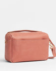 Evan Crossbody - Sorbet Pink/ Brushed Gold Hammered