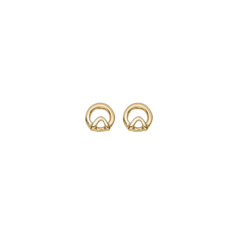 UNOde50 Game of 3 Gold Earrings