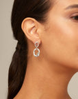 UNOde50 TOGETHER Blue Crystal Earrings