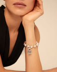 UNOde50 Snowflake Bracelet Size M