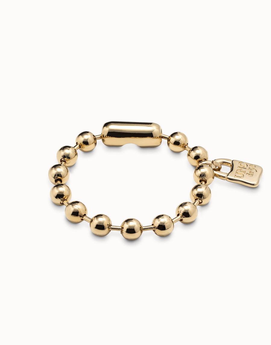 UNO de 50 Snowflake Gold Bracelet Size M