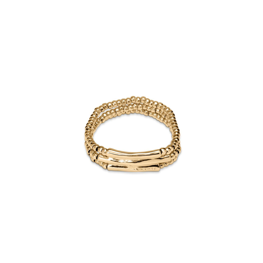 UNOde50 Gold Heavy Metal Bracelet Size Medium