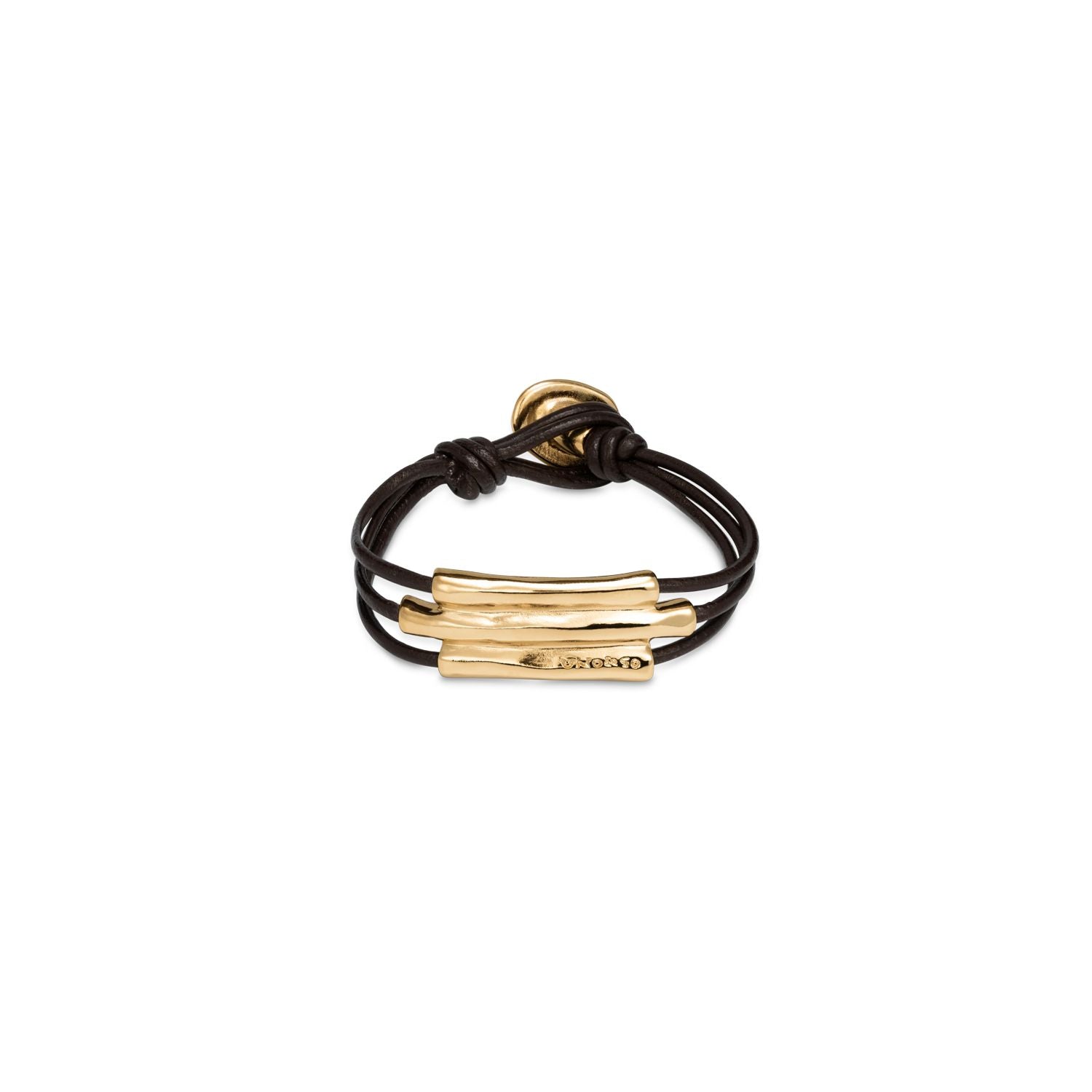 UNOde50 Gold In line Bracelet Size Medium