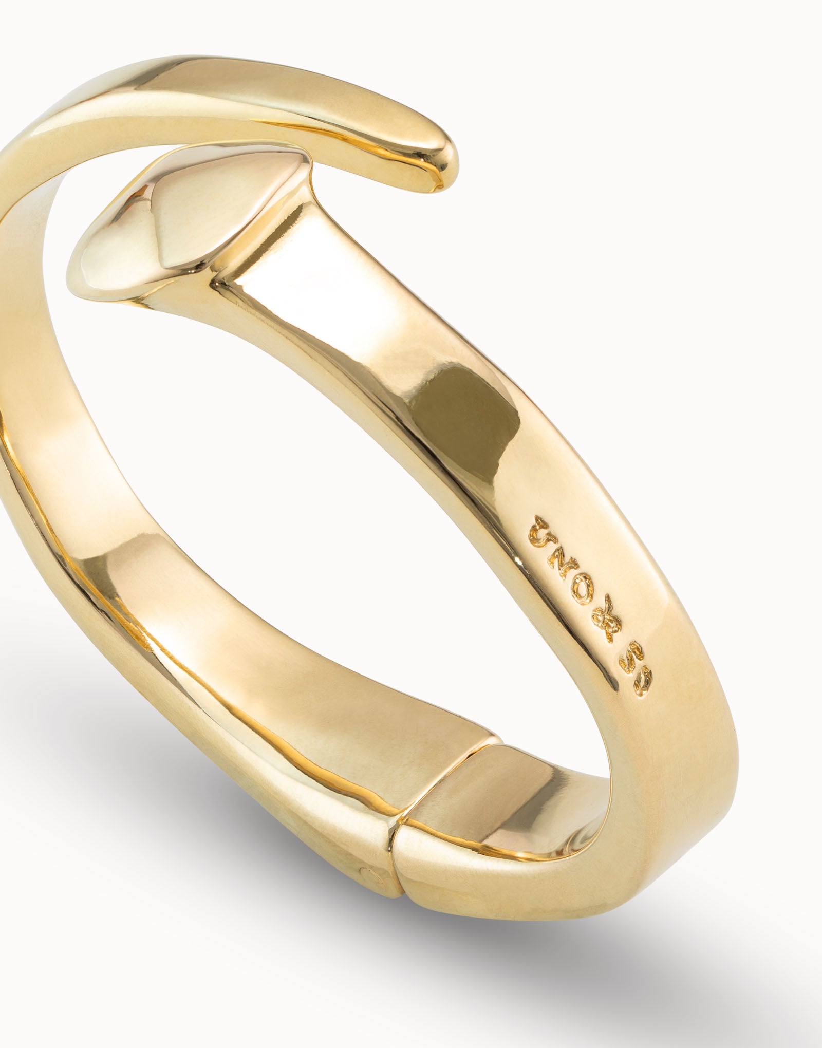 UNOde50 New Nail Gold Bracelet Size M