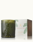 Frasier Fir Poured Candle Molded Green Glass 6.5 oz