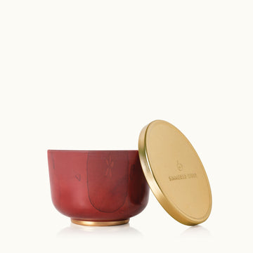 Simmered Cider Poured Candle Tin, Gold Lid