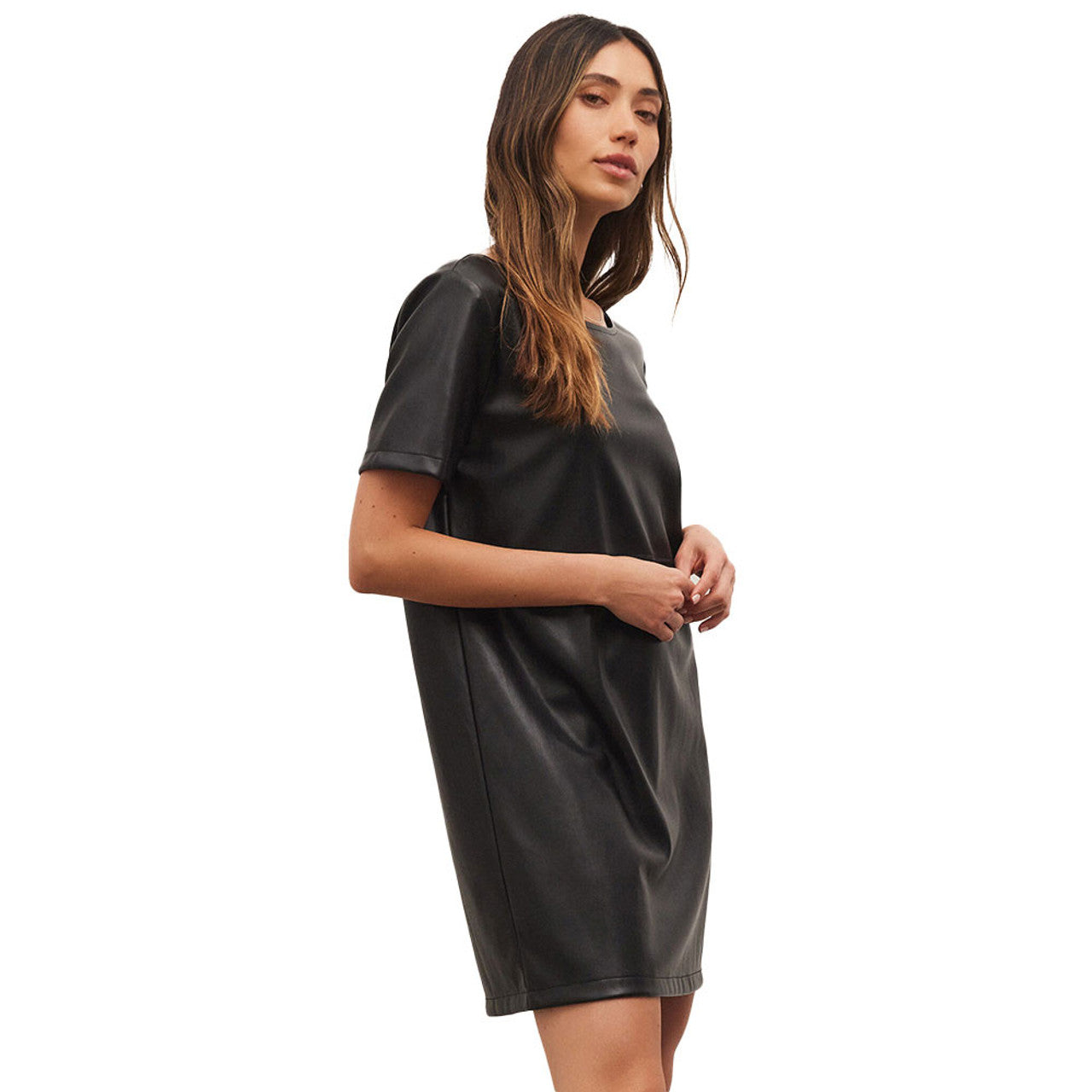 London Faux Leather Dress